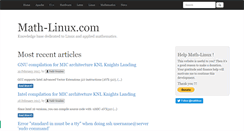 Desktop Screenshot of math-linux.com